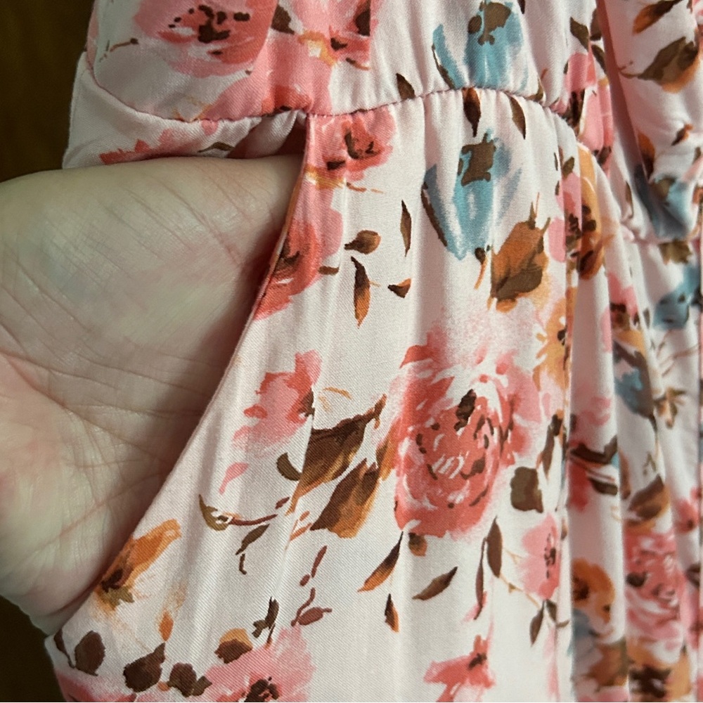 torrid Pink Floral Midi Sundress - Picture 8 of 10